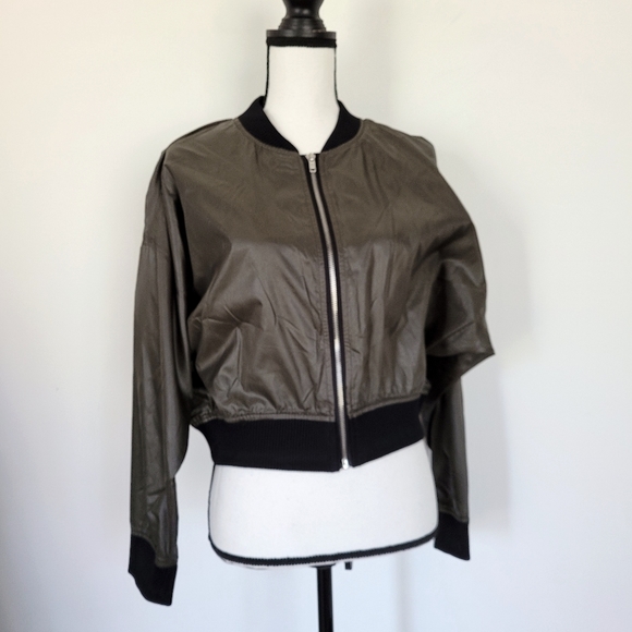 Forever 21 satin varsity jacket size small - Picture 7 of 12